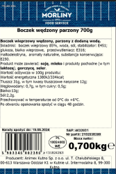 Boczek wędzony parzony plastry 700g Morliny