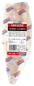 ABRAMCZYK Dorsz Czarny Filety 8-16 Bez Skóry 10% glazury 4,5/5 Kg ABRALINE IWP