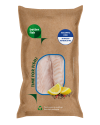 Freezco Better Fish Dorsz polędwice bez skóry mrożone, 10% glazury 500g/450g