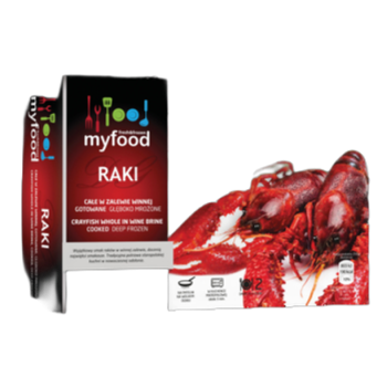MyFood Raki całe gotowane, rozmiar: 21-30 szt./lb (46-66 szt./kg), zalewa: 300 g, 500 g/800 g