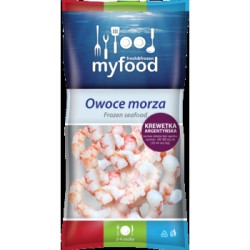 MyFood Krewetki argentyńskie (Pleoticus muelleri) surowe obrane z ogonkiem, produkt głęboko mrożony, rozmiar: 16-20 szt./lb , glazura: 10%, 450/500 g