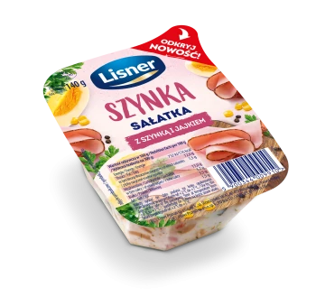 SZYNKA Sałatka z szynką i jajkiem 140 g Lisner