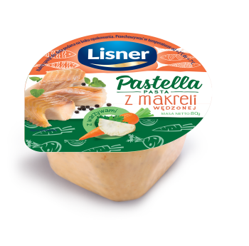 Pastella Pasta z makreli wędzonej z warzywami Lisner 80 g