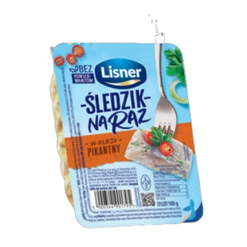 Śledzik na raz pikantny z chili Lisner 100g