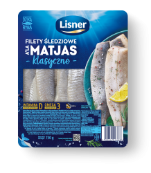 Filety śledziowe a'la matjas w oleju Lisner 750g