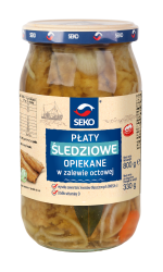Płaty śledziowe opiekane w zalewie octowej Seko 800g