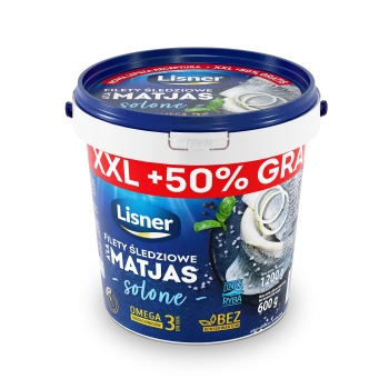 Filety śledziowe solone a'la matjas Lisner 1200g