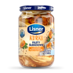 KURKI Filety śledziowe łagodne marynowane Lisner 600 g