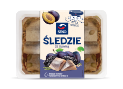 Morskie opowieści - śledzie ze śliwką Seko 500g