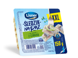 Śledzik na raz w oleju z cebulką XXL Lisner 150g