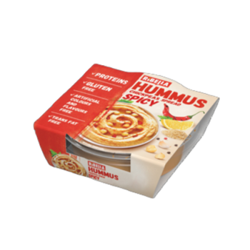 Ribella Hummus pikantny z pastą Ajvar i papryką 80g