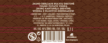 'Wódka Stumbras Young Potato 40% 0,7l