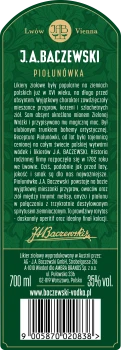 'J.A. Baczewski Bitter Piołunówka 35% 700ML
