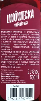 'Lwówecka Wiśnia 0,5l 21%