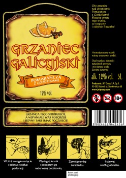 'Grzaniec Galicyjski Pomarańcza z Goździkami 5l