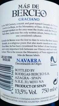 'Mas De Berceo Graciano Navarra 0,75 l wino gronowe, czerwone, wytrawne