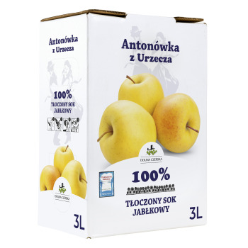Sok NFC jabłkowy Antonówka 100% Dolina Czerska 3L