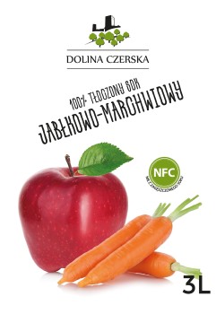 Sok NFC jabłkowo-marchwiowy 100% Dolina Czerska 3L