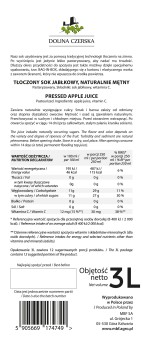 Sok NFC jabłkowy Jonagold 100% Dolina Czerska 3L