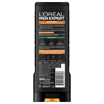 L'Oréal Paris Men Expert Pure Carbon Total Clean żel pod prysznic 400 ml