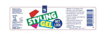 HEGRON Hair Gel Wet look 500 ml
