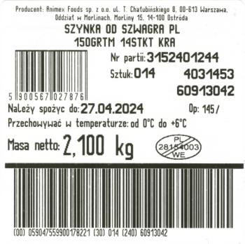 Krakus szynka od szwagra 150 g