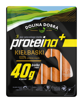 Kiełbaski proteina+ 200 g Dolina Dobra