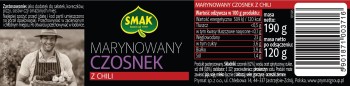 Marynowany czosnek z chili 190g Smak