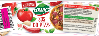 Łowicz sos do pizzy pikantny 180g