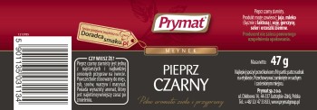 Prymat Pieprz czarny w młynku 47g