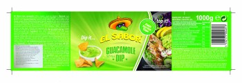 Dip guacamole 1000g El Sabor