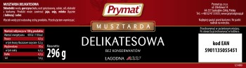 Musztarda delikatesowa 296 g Prymat