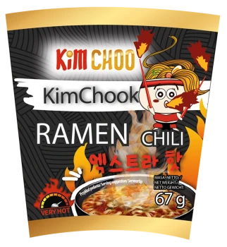 KIM CHOO RAMEN CHILI - Zupa błyskawiczna z nudlami o smaku chili (pikantna) 67g
