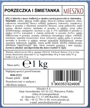 Porzeczka & śmietanka 1kg Mieszko