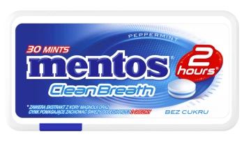 Mentos 2 Hours Clean Breath Peppermint 21g