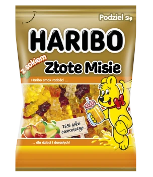 Żelki Haribo Złote Misie z Sokiem 160G