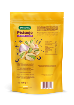 Bakalland Pistacje prażone Onion&Garlic 170g