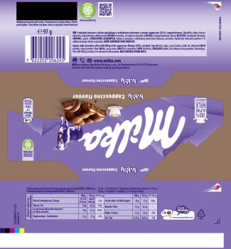 Milka Bubbly Cappuccino 97g