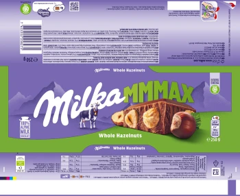 Milka Wholenuts 250g