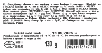 Q-CONCEPT Ser kozio/owczy 130g