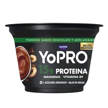 Danone Yopro pudding czekolada orzech laskowy 150g