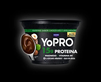 Danone Yopro pudding czekolada orzech laskowy 150g