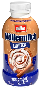 Napój mleczny Müllermilch limited o smaku bułeczki cynamonowej 400g