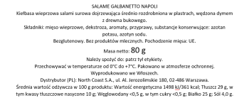 Galbani Salame Napoli 80G