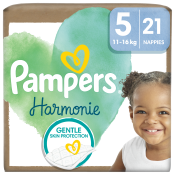 Pampers Harmonie Baby Pieluszki, rozmiar 5, 21 sztuk, 11kg-16kg