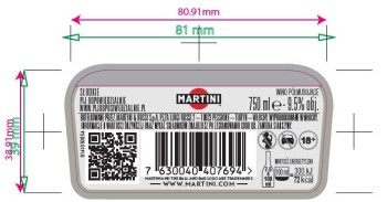 'Martini Frizzante Dolce 750ml