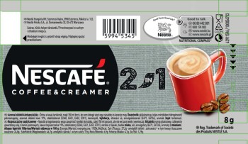 NESCAFÉ 2in1 Coffee & Creamer Rozpuszczalny napój kawowy 20 x 8g