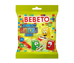 BEBETO RAINBOWS BRICKS SOUR 80g