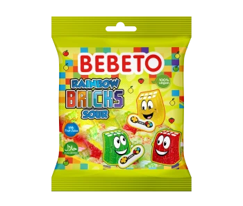 BEBETO RAINBOWS BRICKS SOUR 80g