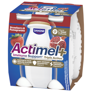 Actimel Truskawka-Granat Triple Action 4x100g